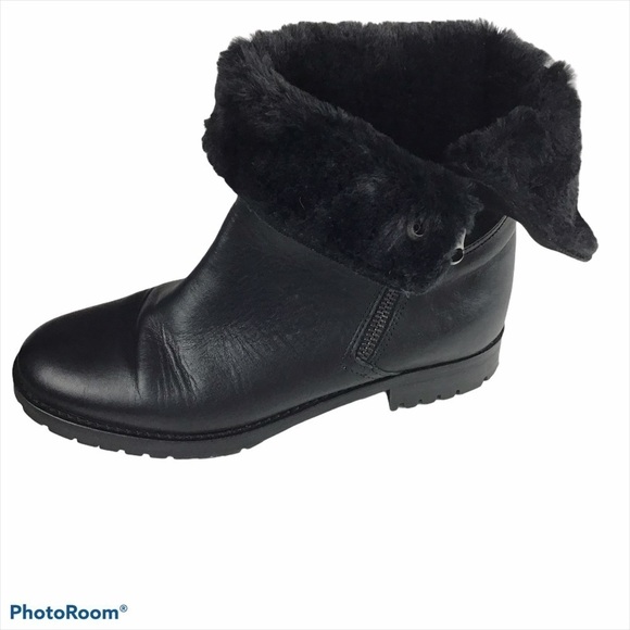 Fabianelli Women's Leather and Suede Lined Black Boots - Picture 5 of 8